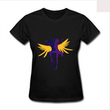 Womens Slim Fit T Shirt Lesbian Wings