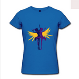 Womens Slim Fit T Shirt Lesbian Wings