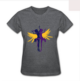 Womens Slim Fit T Shirt Lesbian Wings