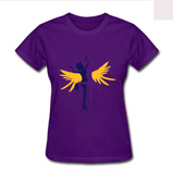 Womens Slim Fit T Shirt Lesbian Wings