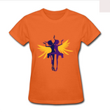 Womens Slim Fit T Shirt Lesbian Wings