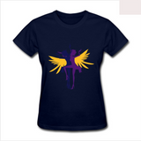 Womens Slim Fit T Shirt Lesbian Wings