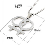 LESBIAN PRIDE PENDANT NECKLACE Present Gift Idea