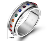 Hot sale 2015 fashion rotating spinner ring for men and women