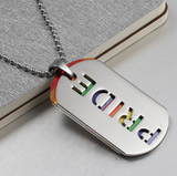 Fashion Pride Necklace Pendant Unisex Stainless Steel
