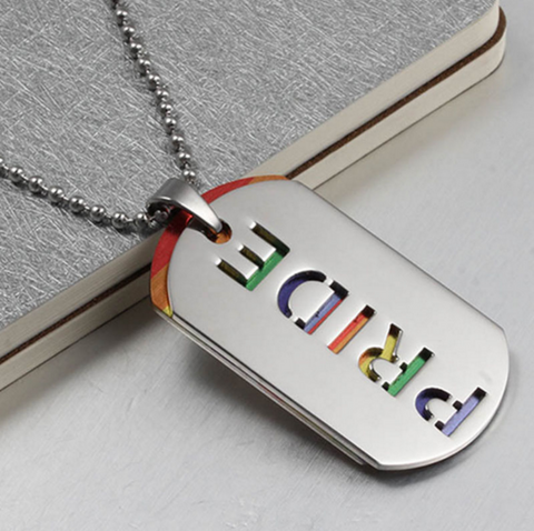 Fashion Pride Necklace Pendant Unisex Stainless Steel