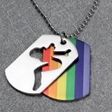 Fashion Pride Necklace Pendant Unisex Stainless Steel